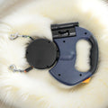 Retractable Dual Dog Leash with LED Light 360 Swivel No Tangle Independent Braking 3M Reflective Leads for Dogs